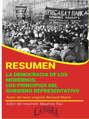 cover image of Resumen de La Democracia de los Modernos. Los Principios del Gobierno Representativo